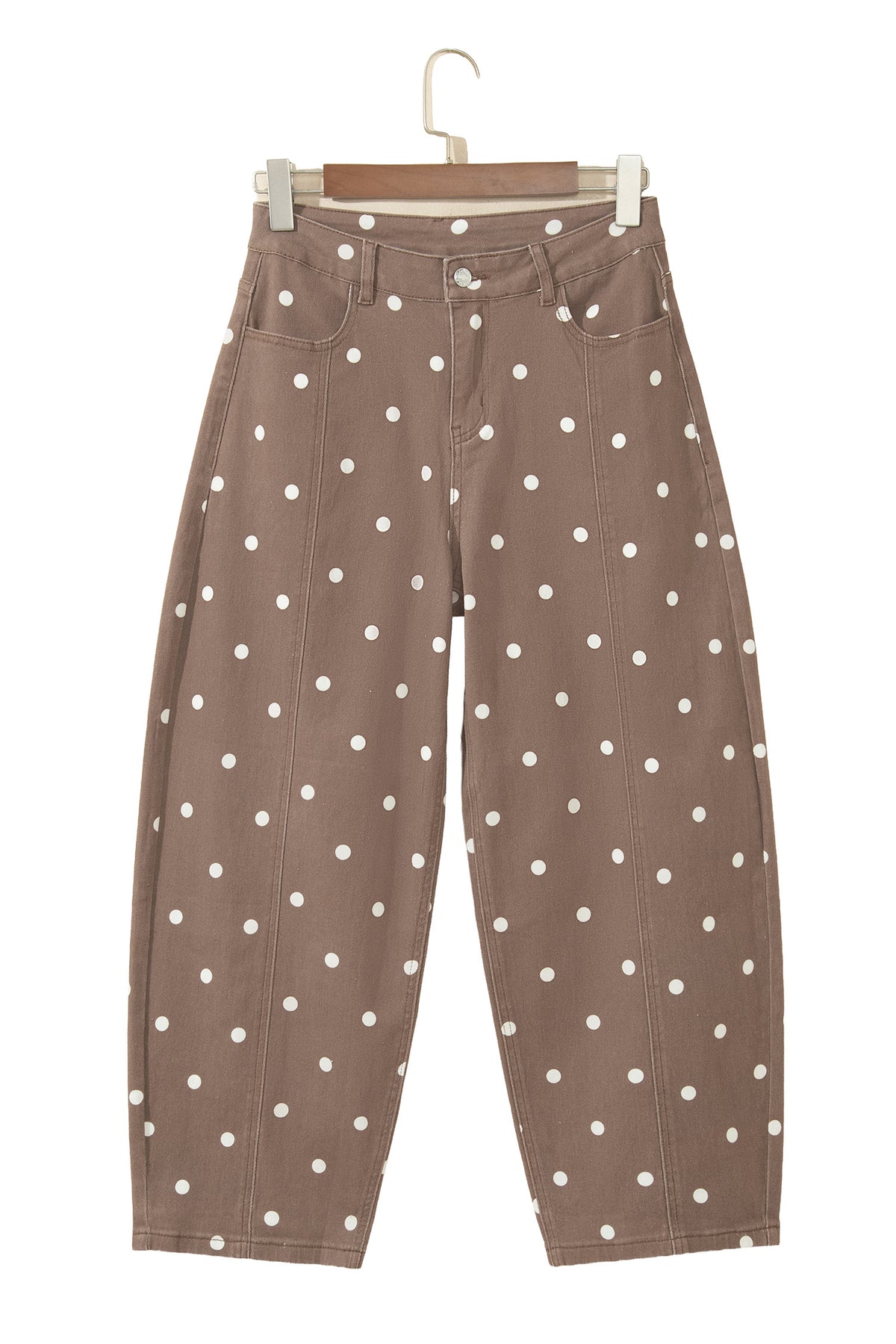 Polka Dot Barrel Casual Jeans