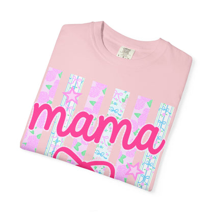 Mama Pink Bow T-Shirt — Cute Pastel 'mama' Graphic Tee for Moms, Mother's Day Gift