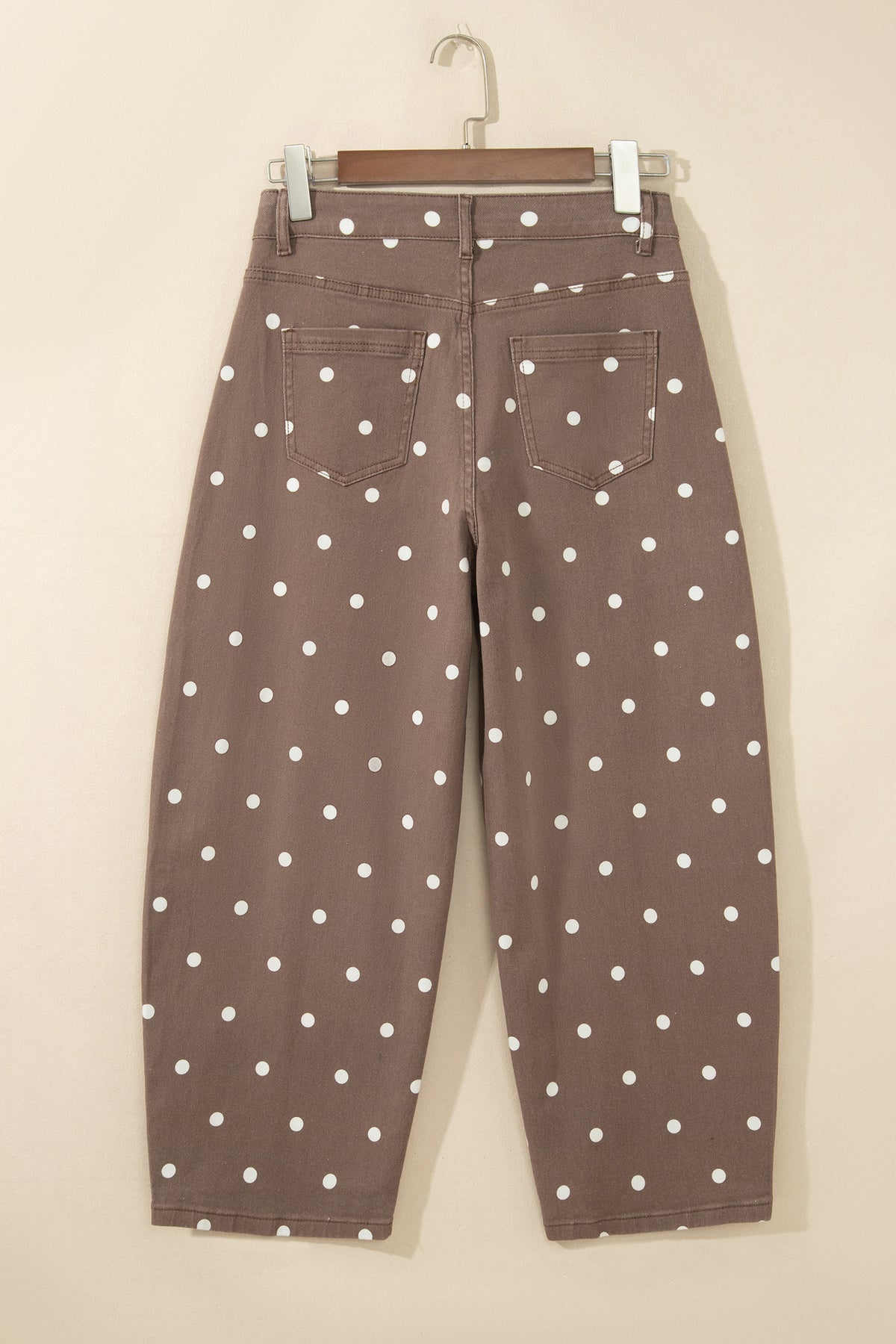 Polka Dot Barrel Casual Jeans