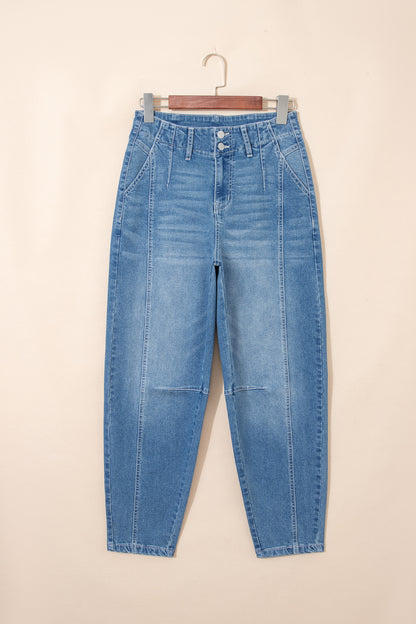 Cuffed Barrel Jeans