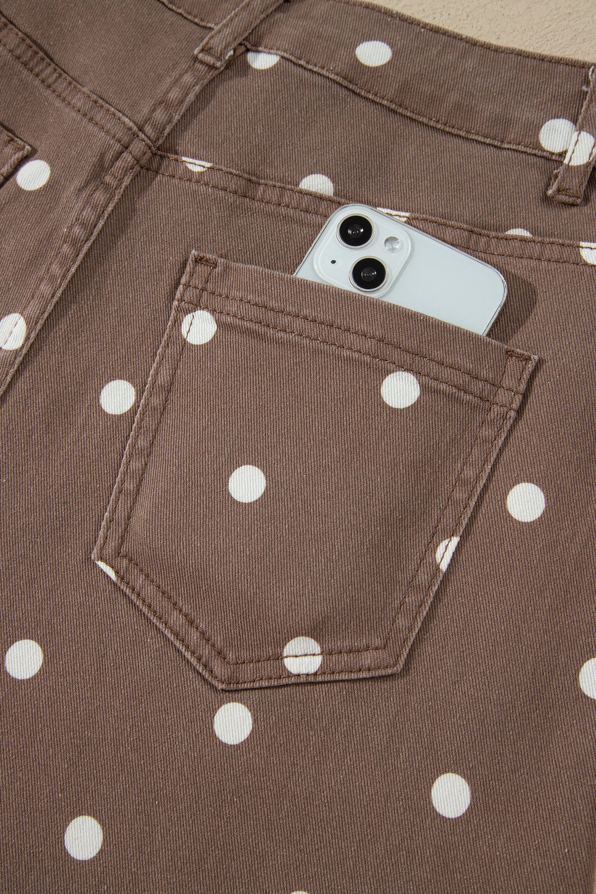 Polka Dot Barrel Casual Jeans