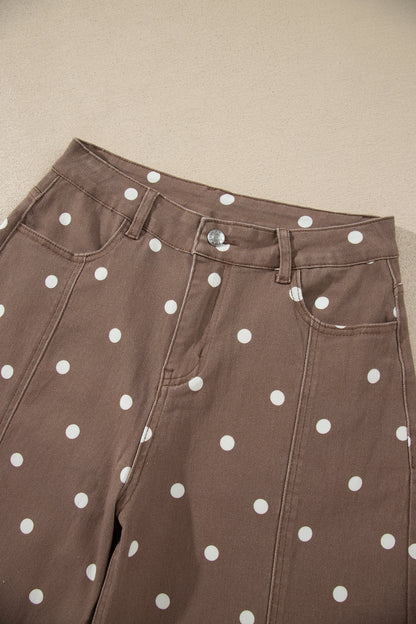 Polka Dot Barrel Casual Jeans