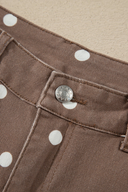 Polka Dot Barrel Casual Jeans