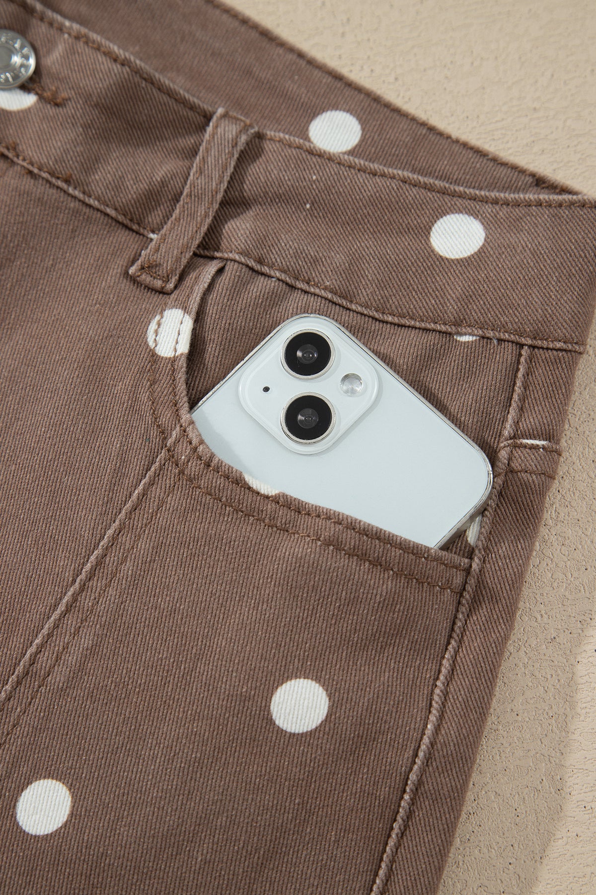 Polka Dot Barrel Casual Jeans